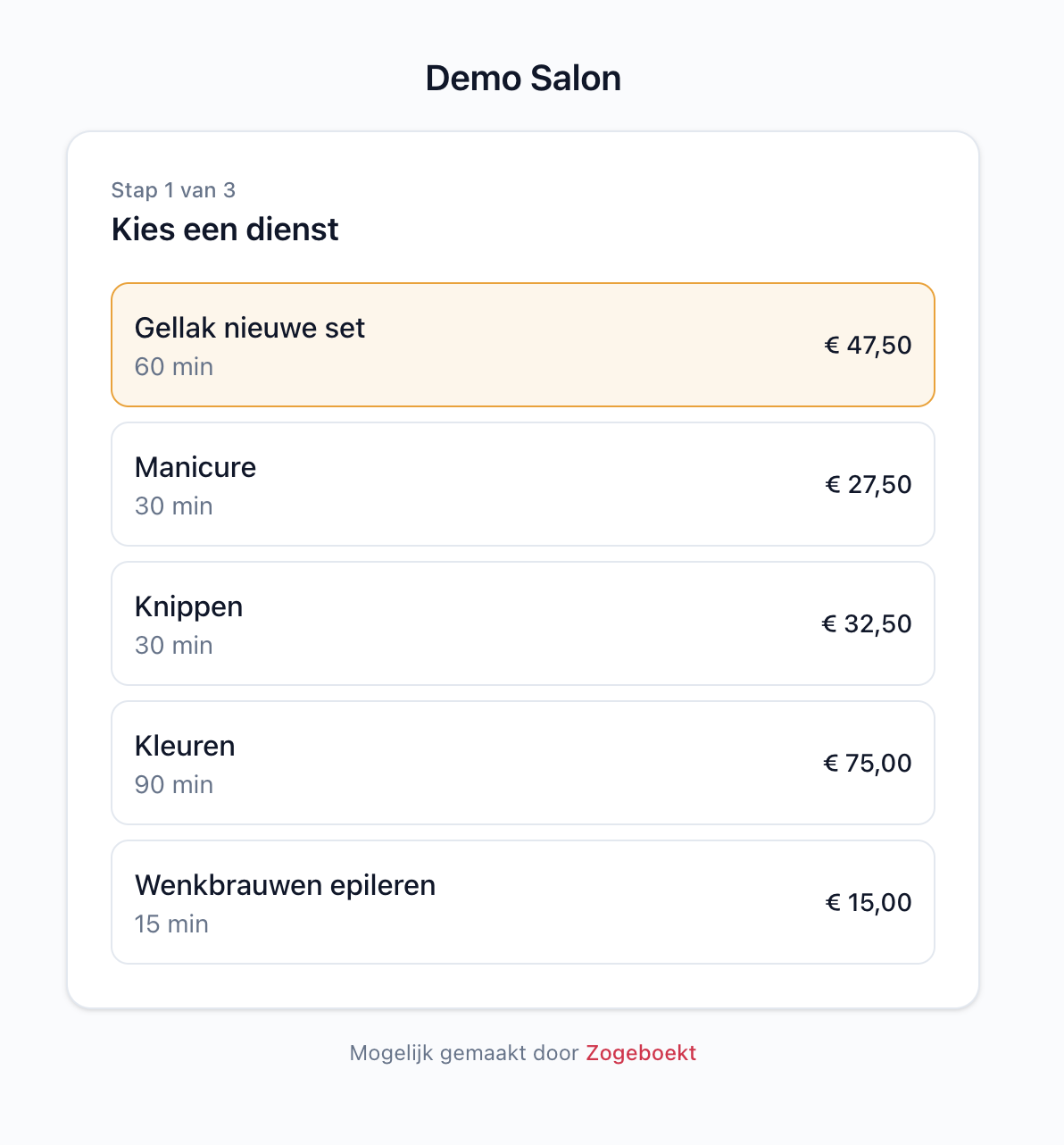 De meeste afspraken komen 's avonds binnen